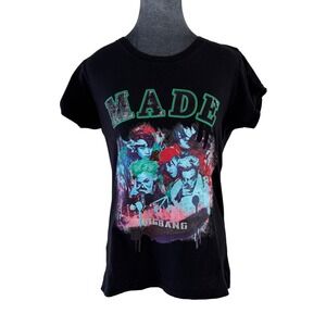 YG Presents Bigbang MADE World Tour Graphic T-Shirt Black Large K-Pop VIP